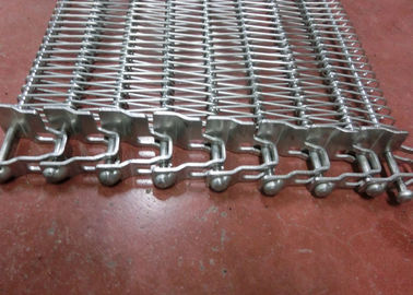 Stainless Steel Balanced Weave Belt , Conveyor Chain Belt For Snacks Deep Fry