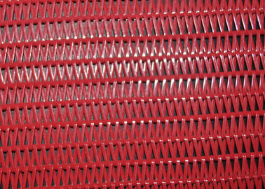 Красный экран сушильщика сетки конвейерной ленты спирали полиэстера для машины бумажный делать