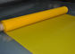 Сетка белых/желтого цвета полиэстера скрепляя болтами ткани 120 для стеклянного печатания, 158 микронов поставщик